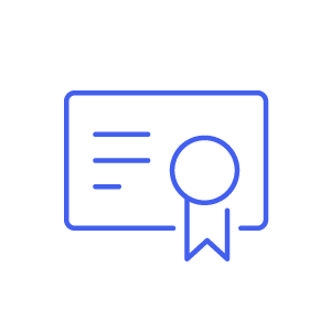 qualification or achievement bach icon